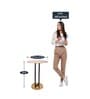 Irwin'S Metal End Table In Gold & Black Colour