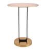 Irwin'S Metal End Table In Gold & Black Colour