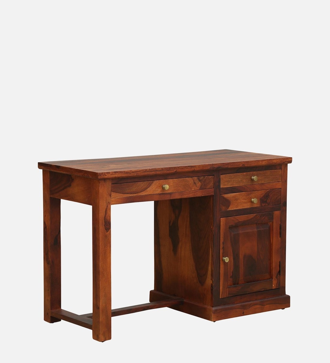 Buy Bickington Sheesham Wood Writing Table In Honey Oak Finish By