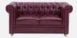 Isla Leatherette 2 Seater Sofa in Burgundy Wine Colour