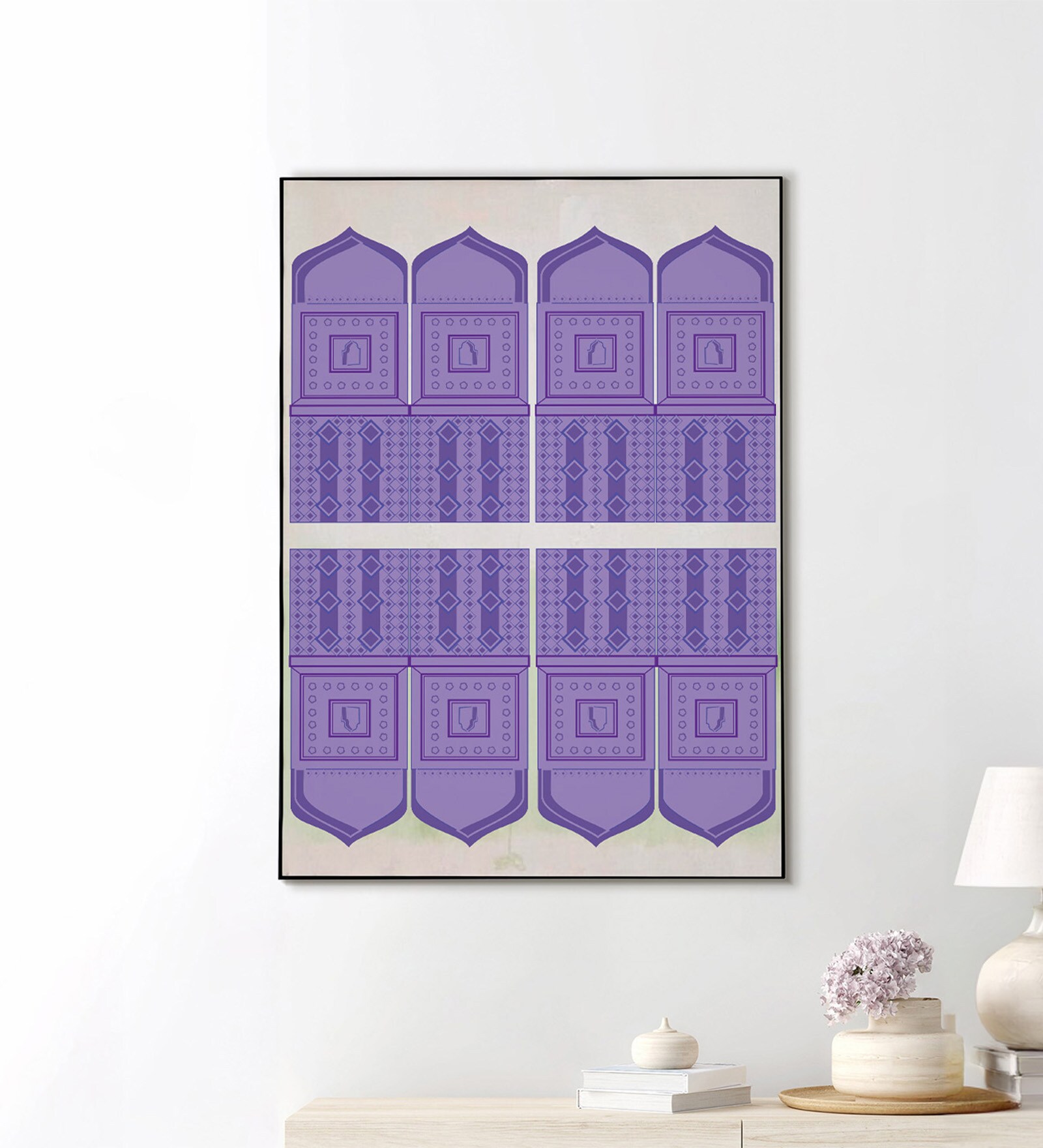 Islamic Multi Tomb Canvas Wall Art Print