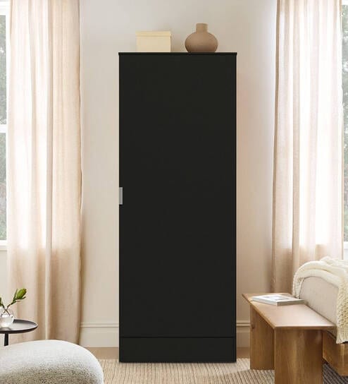 Isis 1 Door Wardrobe In Black color