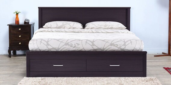 Bed Queen Size Bed Pepperfry Matres Image