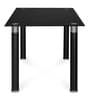 Isaac 6 Seater Dining Set in Black Colour