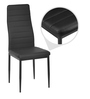 Isaac 6 Seater Dining Set in Black Colour