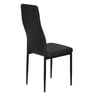 Isaac 6 Seater Dining Set in Black Colour