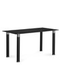 Isaac 6 Seater Dining Set in Black Colour