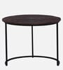 Isaak Solid Wood Nest Of Tables In Dark Walnut Finish