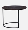 Isaak Solid Wood Nest Of Tables In Dark Walnut Finish