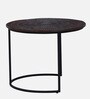 Isaak Solid Wood Nest Of Tables In Dark Walnut Finish