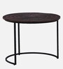Isaak Solid Wood Nest Of Tables In Dark Walnut Finish Isaak Solid Wood Nest Of Tables In Dark Walnut Finish