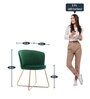 Isabella Barrel Chair in Blue Colour