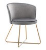 Isabella Barrel Chair in Grey Colour