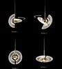 Isabella Gold Aluminium and Acrylic LED Ceiling Lights