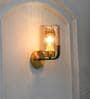 Isabella Metal & Glass Wall Light (Amber)