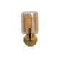 Isabella Metal & Glass Wall Light (Amber)