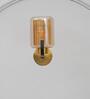 Isabella Metal & Glass Wall Light (Amber)