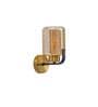 Isabella Metal & Glass Wall Light (Amber)