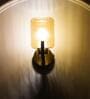Isabella Metal & Glass Wall Light (Amber)