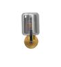 Isabella Metal & Glass Wall Light (Smoke)