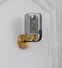 Isabella Metal & Glass Wall Light (Smoke)