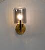Isabella Metal & Glass Wall Light (Smoke)