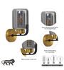 Isabella Metal & Glass Wall Light (Smoke)