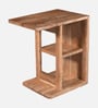 Isari Acacia Wood Side Table in Natural Finish Isari Acacia Wood Side Table in Natural Finish