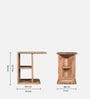 Isari Acacia Wood Side Table in Natural Finish Isari Acacia Wood Side Table in Natural Finish