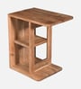 Isari Acacia Wood Side Table in Natural Finish Isari Acacia Wood Side Table in Natural Finish