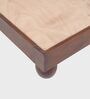 Isha  Solid Wood King Size Bed Without Storage In Walnut Finish