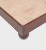 Isha Queen Size Bed In Walnut Finish Without Storage