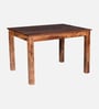 Ishani Sheesham Wood 4 Seater Dining Set in Provincial Teak Finish