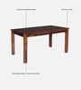 Ishani Sheesham Wood 6 Seater Dining Set in Provincial Teak Finish