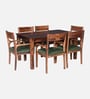 Ishani Sheesham Wood 6 Seater Dining Set in Provincial Teak Finish