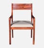 Ishani Sheesham Wood Arm Chair In Honey Oak Finish