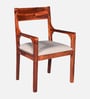 Ishani Sheesham Wood Arm Chair In Honey Oak Finish