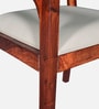 Ishani Sheesham Wood Arm Chair In Honey Oak Finish