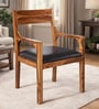Ishani Sheesham Wood Arm Chair In Rustic Teak Finish