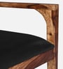 Ishani Sheesham Wood Arm Chair In Rustic Teak Finish