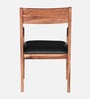Ishani Sheesham Wood Arm Chair In Rustic Teak Finish