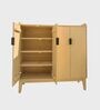 Isharya Wooden  Shoe Cabinet In Natural Bleach Finish