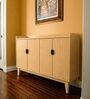 Isharya Wooden  Shoe Cabinet In Natural Bleach Finish