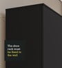Isis 1 Door Wardrobe In Black color