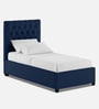 Isko Fabric Upholstered Single Bed in Royal Blue Colour with Hydraulic Storage