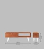 Isla TV Console in Walnut Finish
