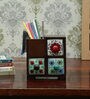 Isma 2 Tier Engineered Wood Desk Organizer