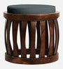 Ismo Teak Wood Stool In Grey Color