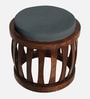 Ismo Teak Wood Stool In Grey Color