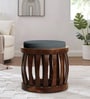 Ismo Teak Wood Stool In Grey Color
